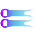 Purple to Blue to White Gradient  V-Rod® Opener 