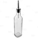 BarConic® Antique Oil and Vinegar Square Glass Bottle - 16oz 