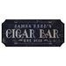  CUSTOMIZABLE Wood Plaque Sign - CIGAR BAR - Color Options