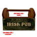 Wooden Condiment Caddy w/ Handle - Customizable Irish Pub Design