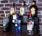 1.75 Liter Bottle Wooden Liquor Shelves - Handcrafted in the USA - 2 Tier - Black - Bar Products - Liquor Bottle Shelf